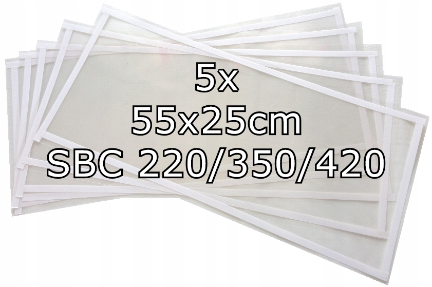 

5 x Folia Ochronna 55x25 Do Piaskarki 220/350/420L