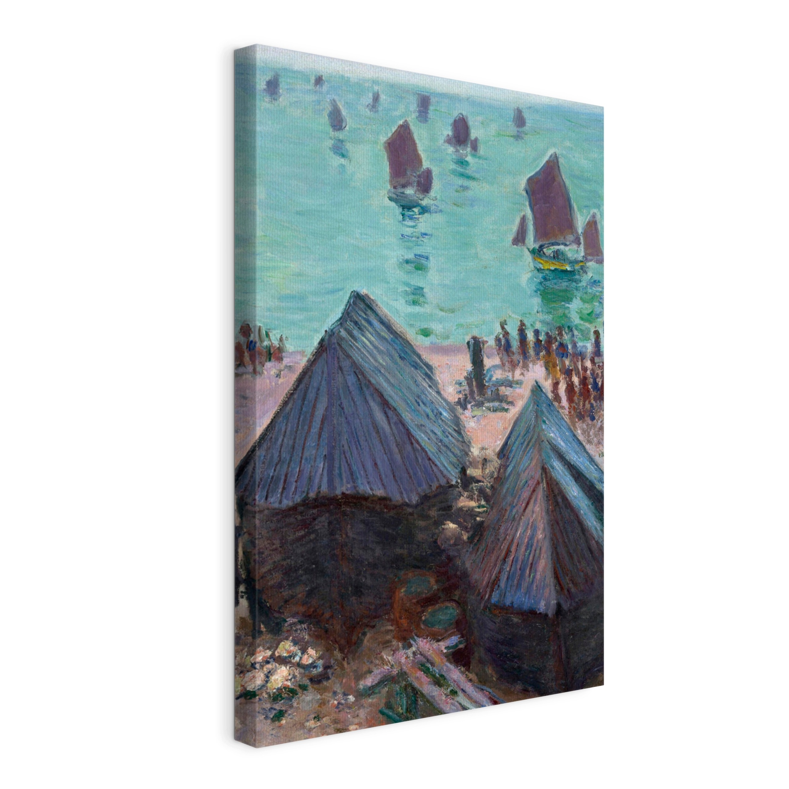 Obraz na plátne Claude Monet Odplávanie lode, Étretat 120x80 cm