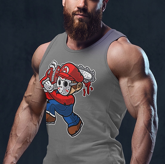 TANK TOP FILMOWE MARIO MASSACRE Rozmiar S