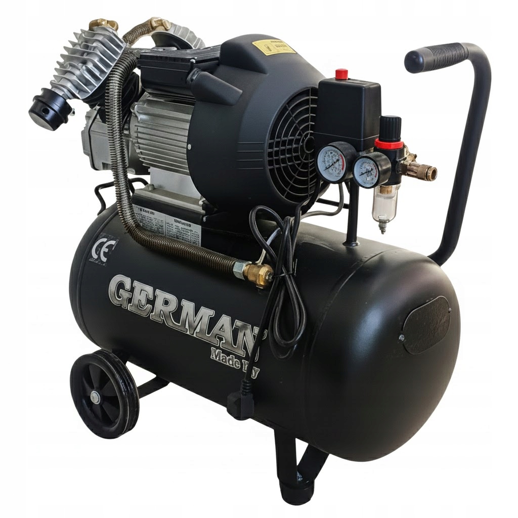 Kompresor Dwutłokowy Olejowy Sprężarka Powietrza German 50L V2 430L/MIN