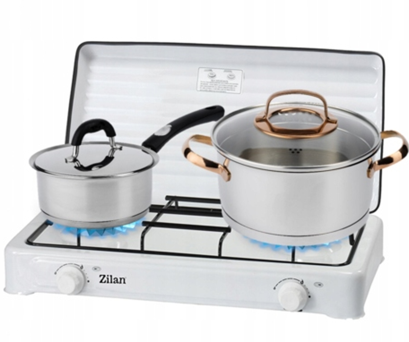 KUCHENKA GAZOWA 2 PALNIKI PRZENOŚNA + WĄŻ REDUKTOR Model ZLN0025