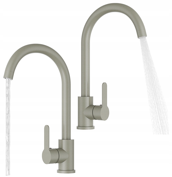 Kuchynská Batéria Béžová Prestige Plus Zaoblený Výtok Do Umývadla