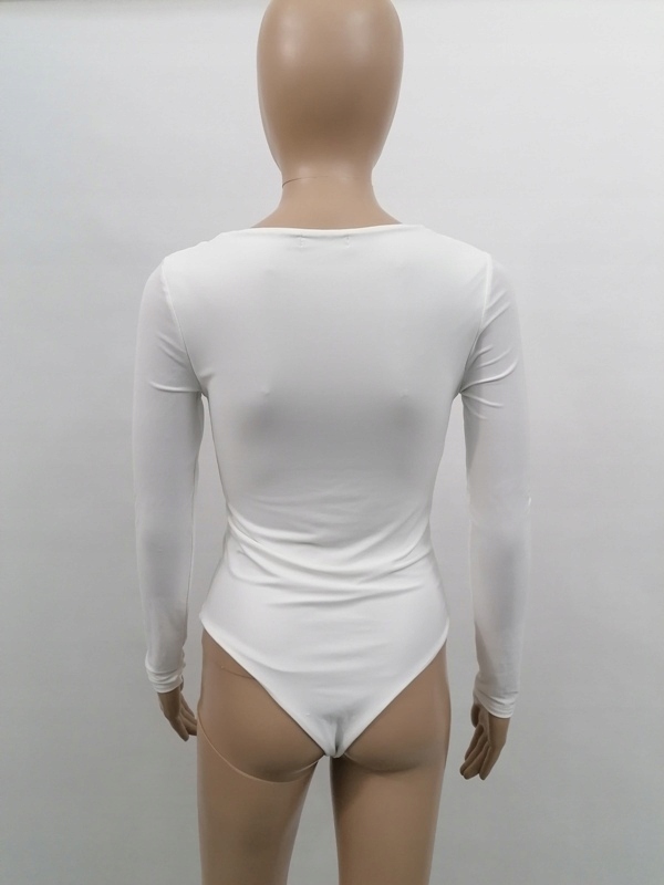 PRETTYLITTLETHING BODY BIAŁE ELASTYCZNE 36 S AAA Marka Prettylittlething