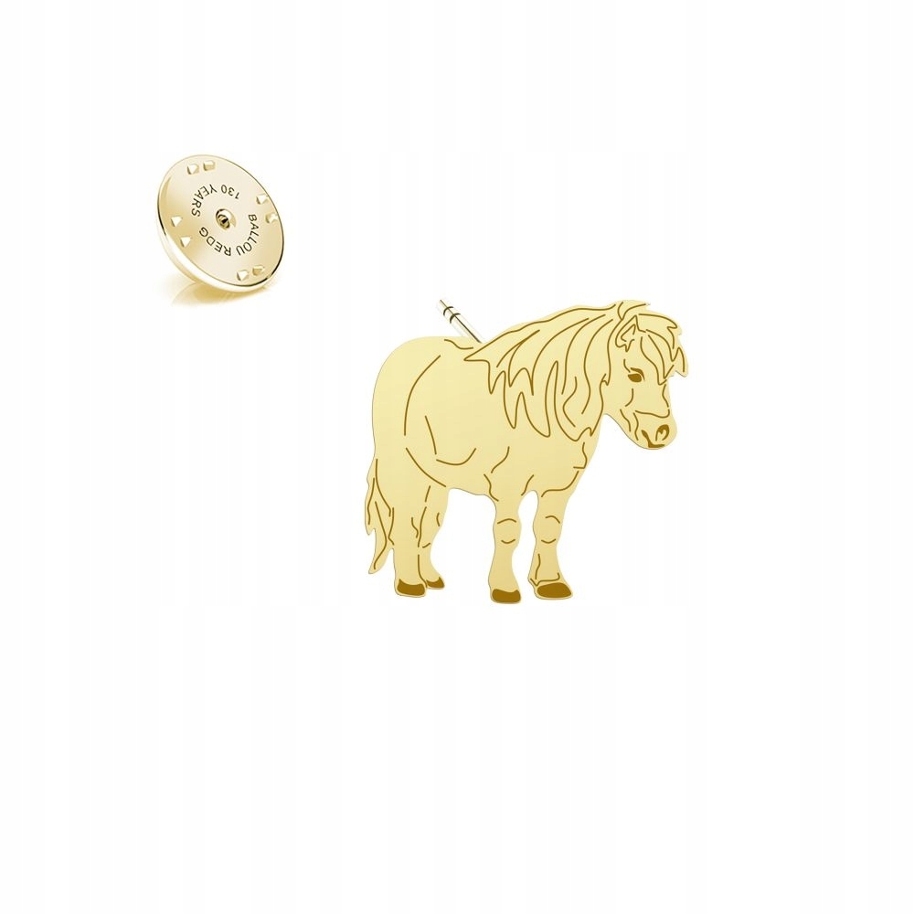 Odznak s koněm Shetland Pony 925 Žena Šperky Dárek Dedikace