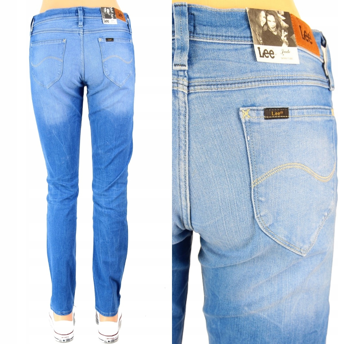 LEE JADE SLIM PROSTE SPODNIE JEANSY _ W30 L33