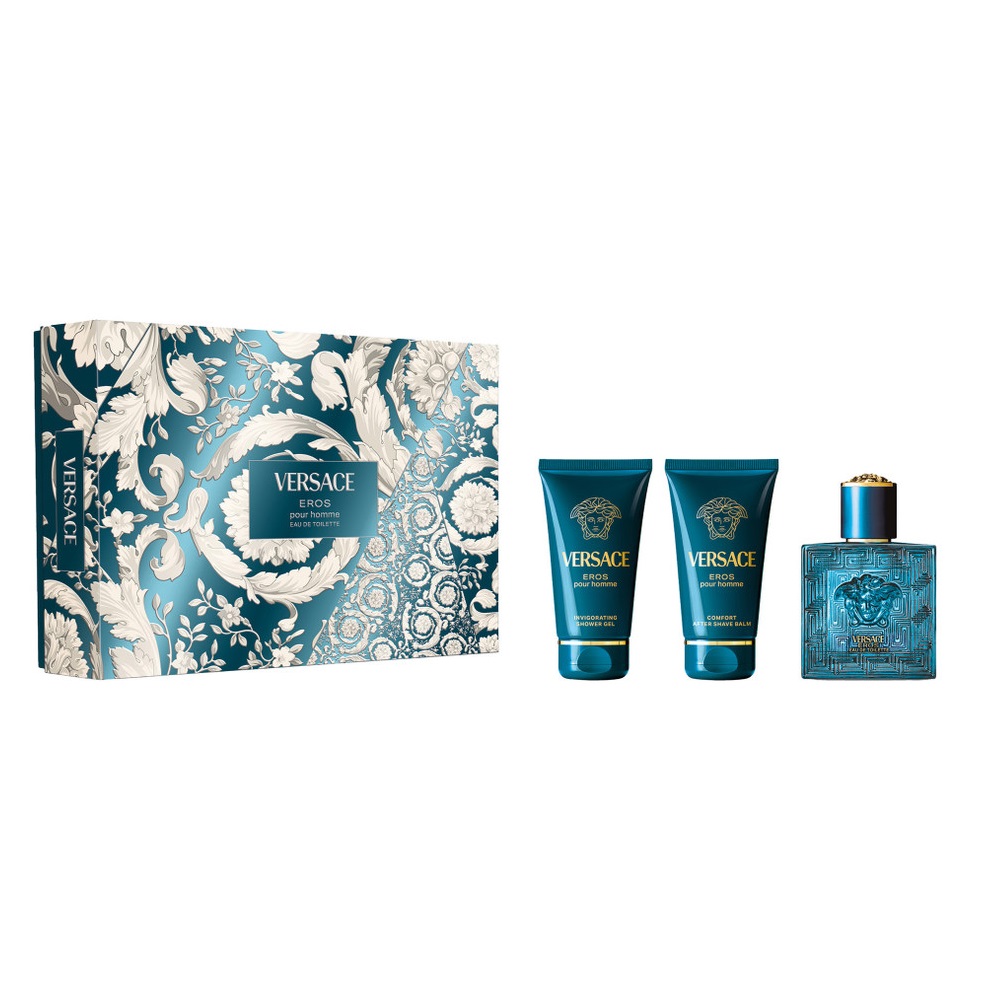 Versace Eros Pour Homme toaletní voda 50 ml balzám po holení 50 ml