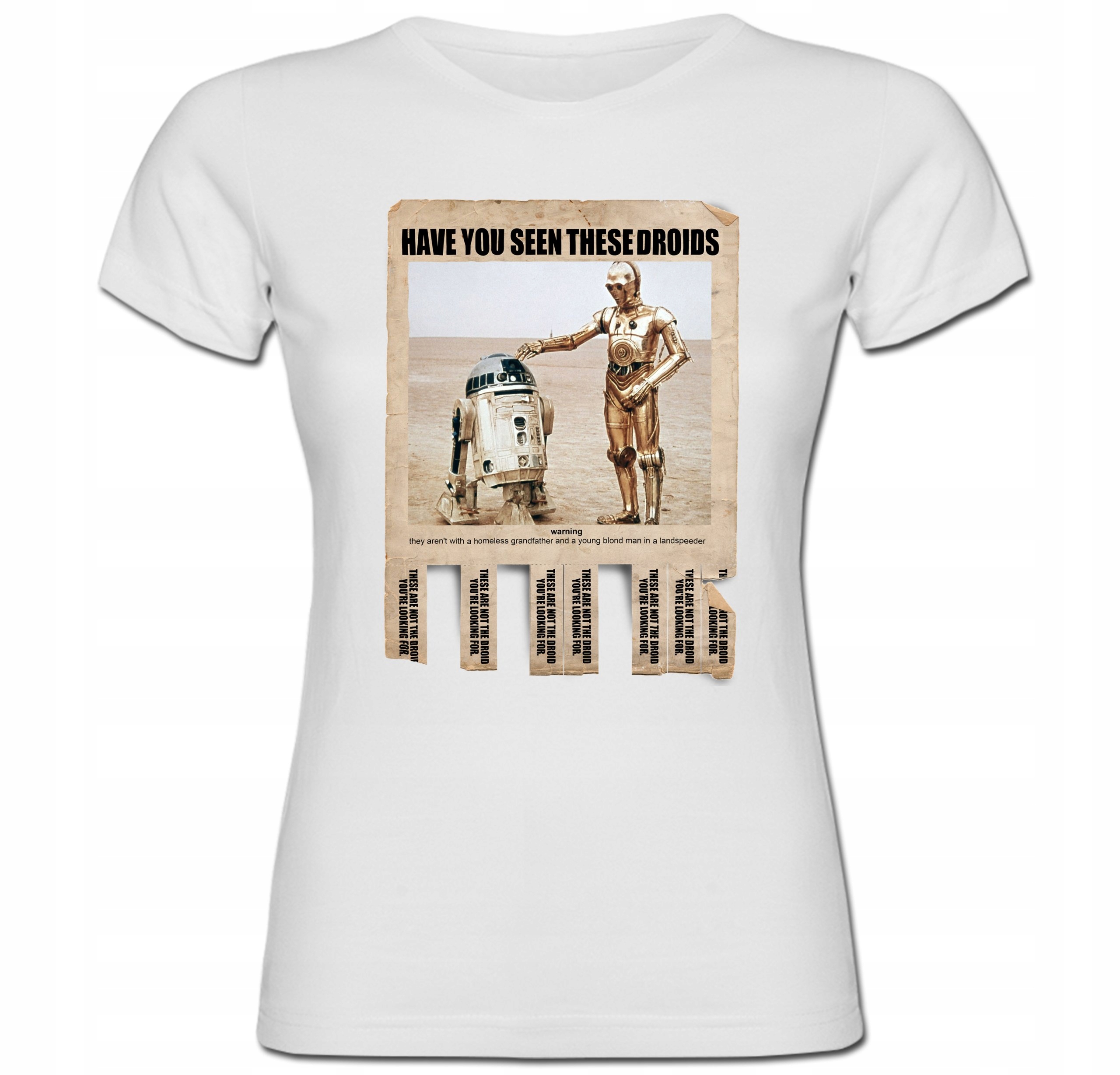 

Tshirt damski Droidy Roboty R2D2 Artoo Parodia XL