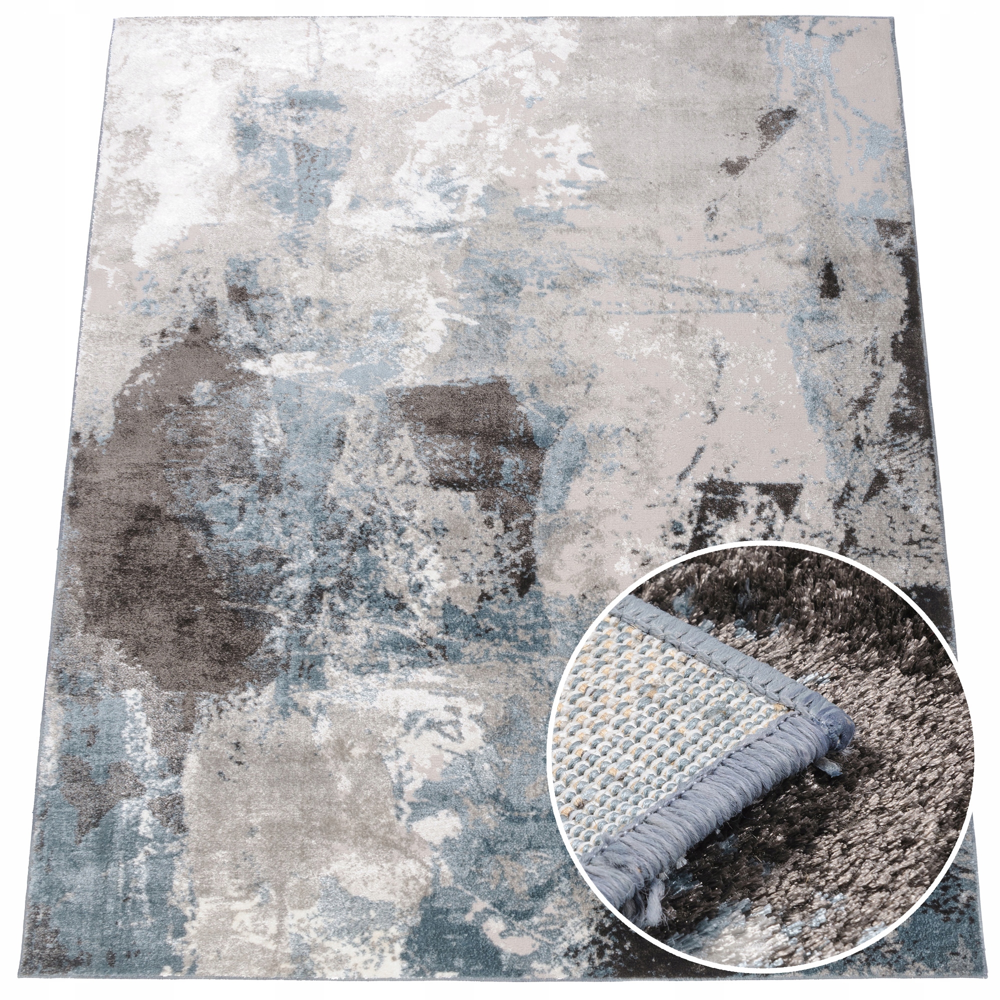 

Dywan Modny Boho Połysk 67x120 cm Niebieski Cienie