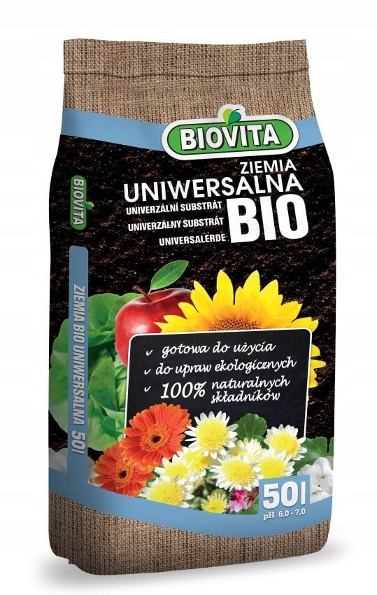 

Gotowe podłoże Bio Ziemia uniwersalna Biovita 50L