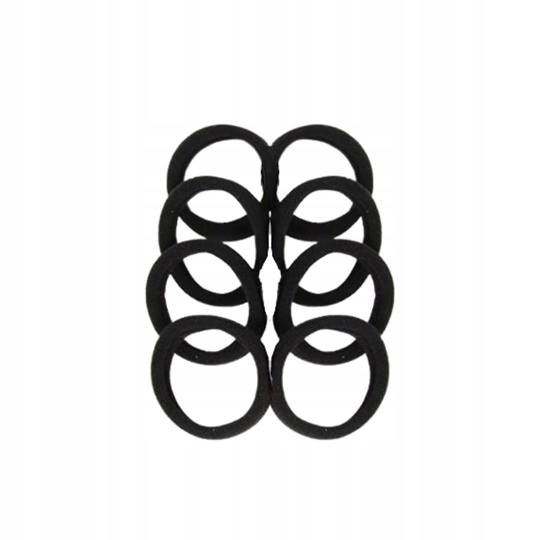 GUMKI DO WŁOSÓW BEZSZWOWE CZARNE 10SZT