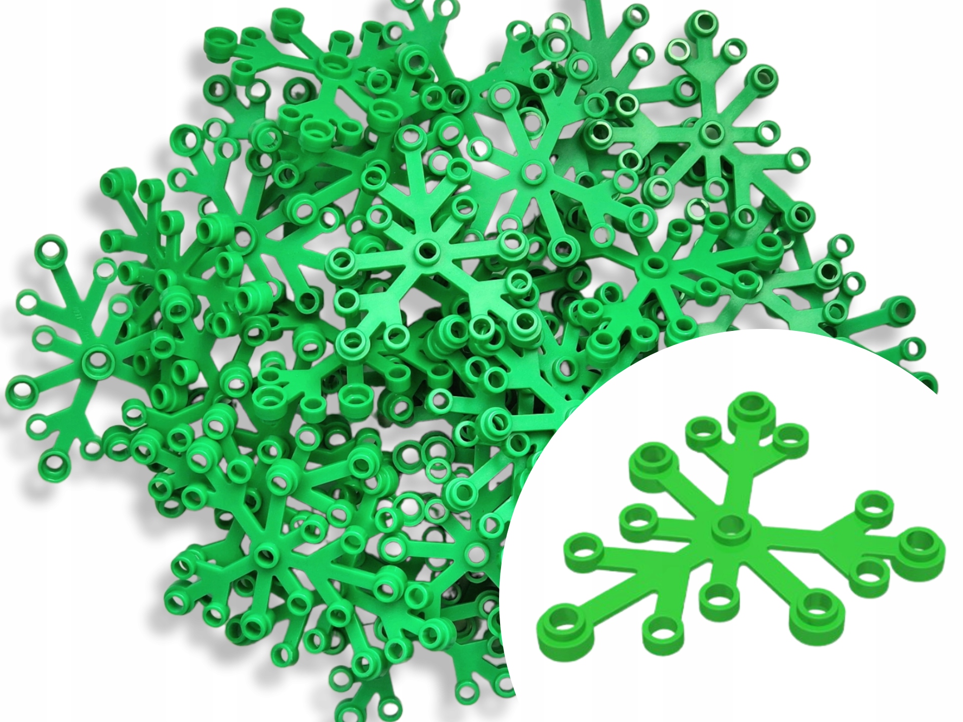 

Lego 2417 Roślina Liść 6x5 Bright Green 5szt