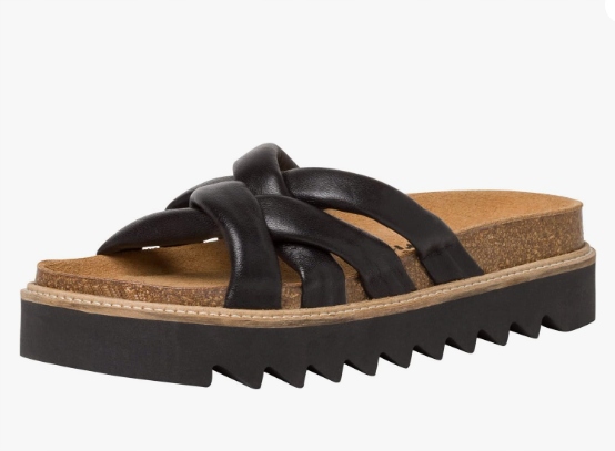 Tamaris 1-1-27402-20 Nazouváky na platformě, černé, kožené, vel. 39