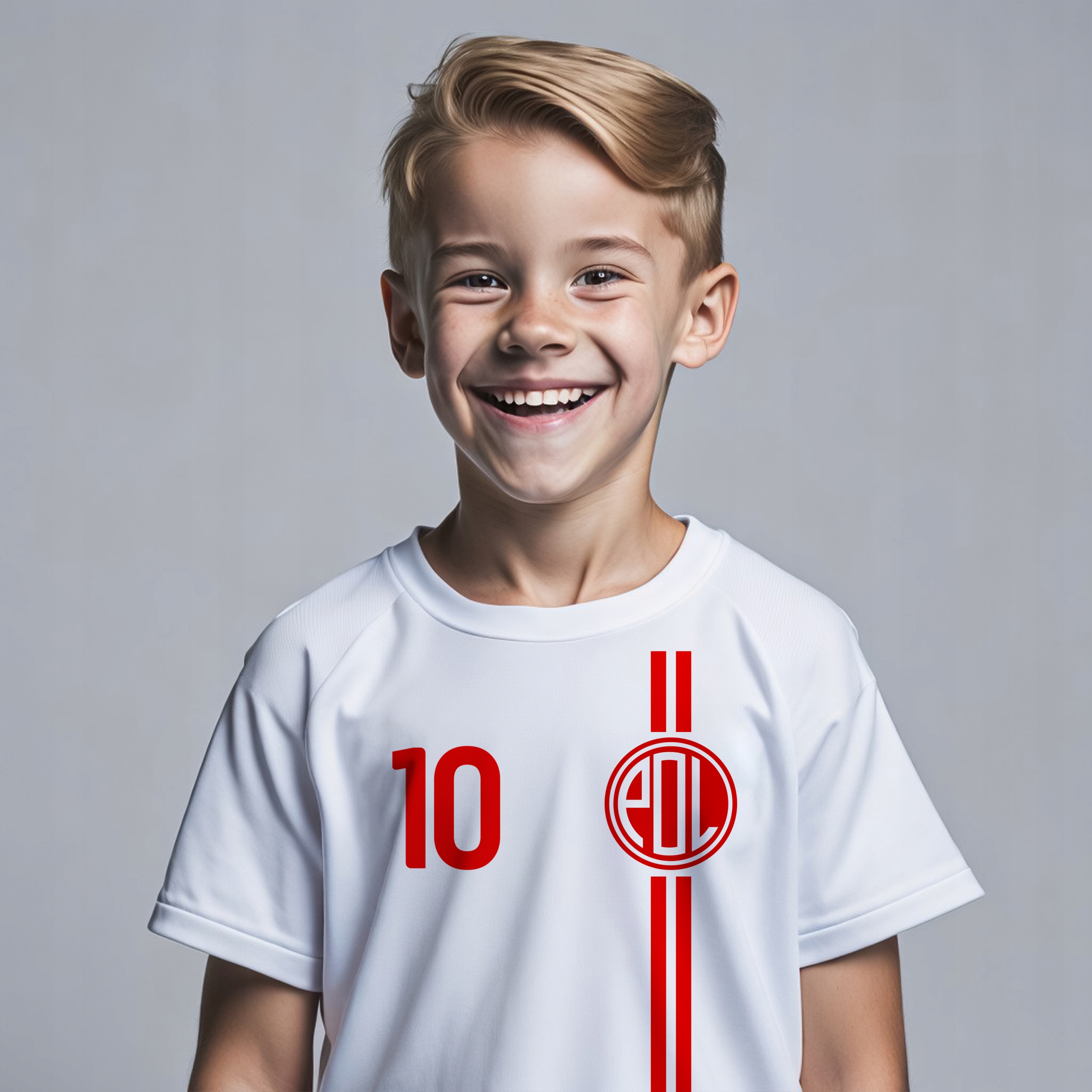 Koszulka Reprezentacji Polski z Nadrukiem Dzieci Materiał dominujący poliester