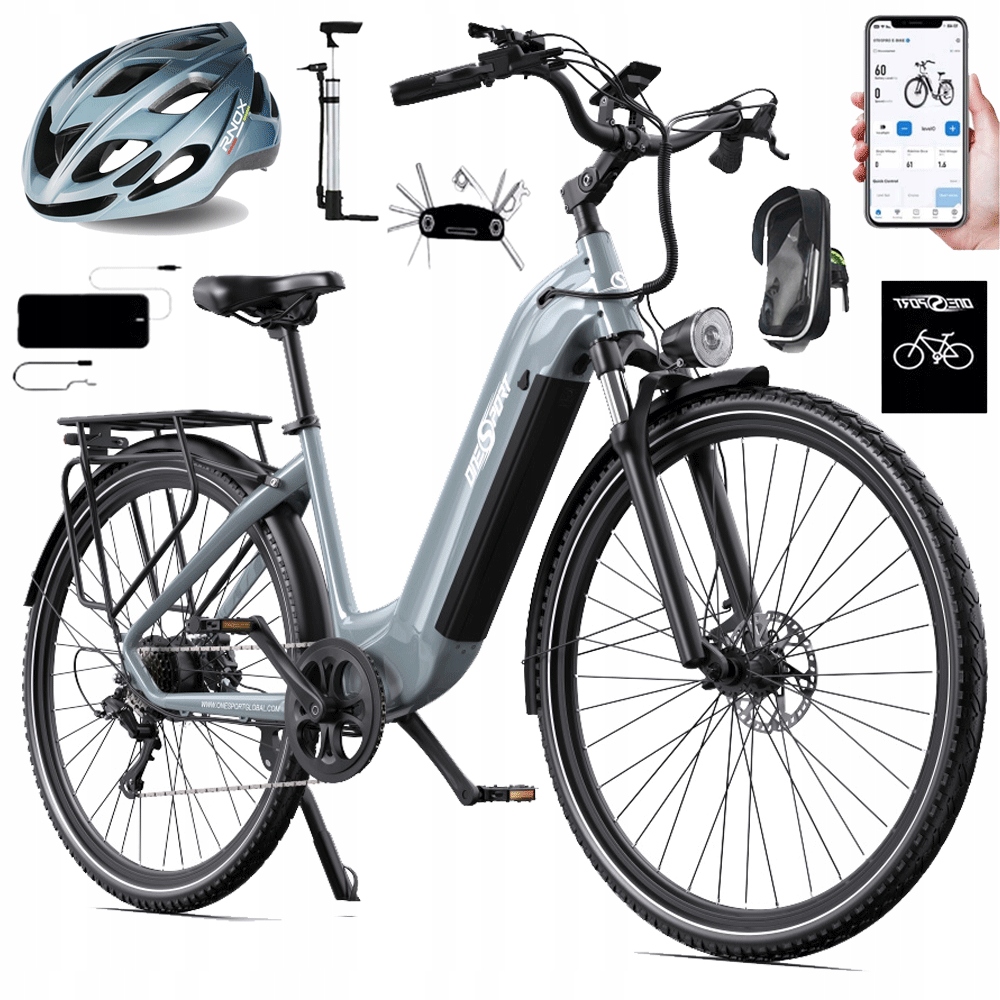 Rower elektryczny Miejski Onesport OT05 Pro 250W 36V 22.5Ah 140km 27,5" Pl