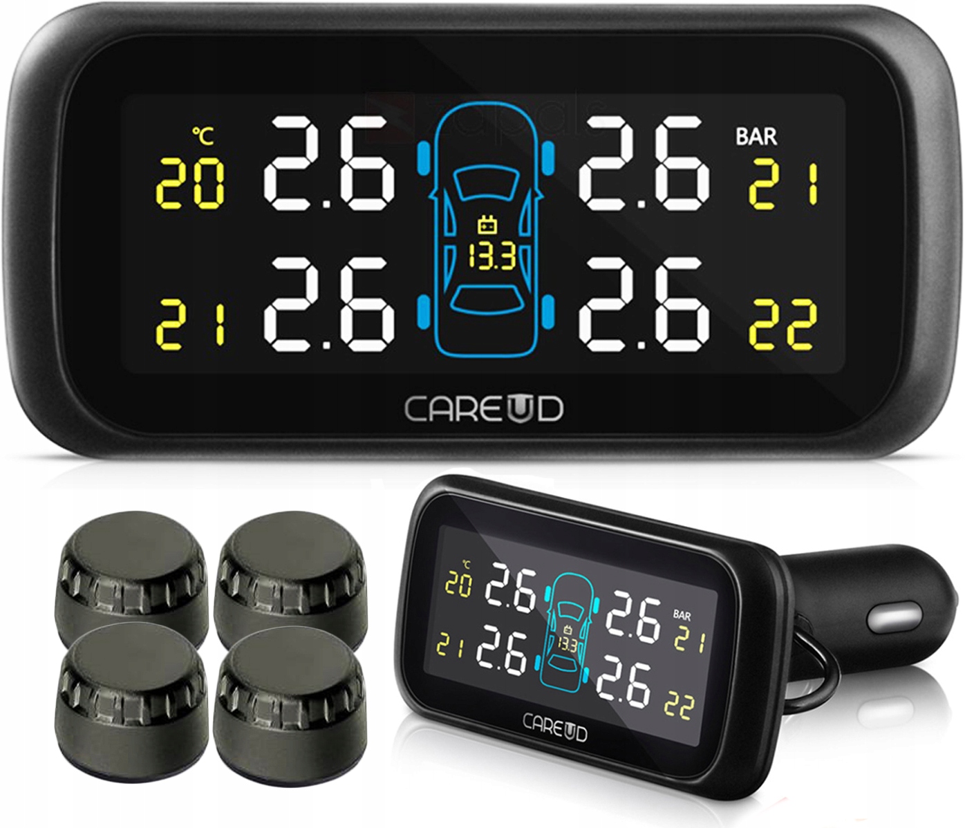 

4x Tpms Do Samochodu Czujnik Ciśnienia Temperatury
