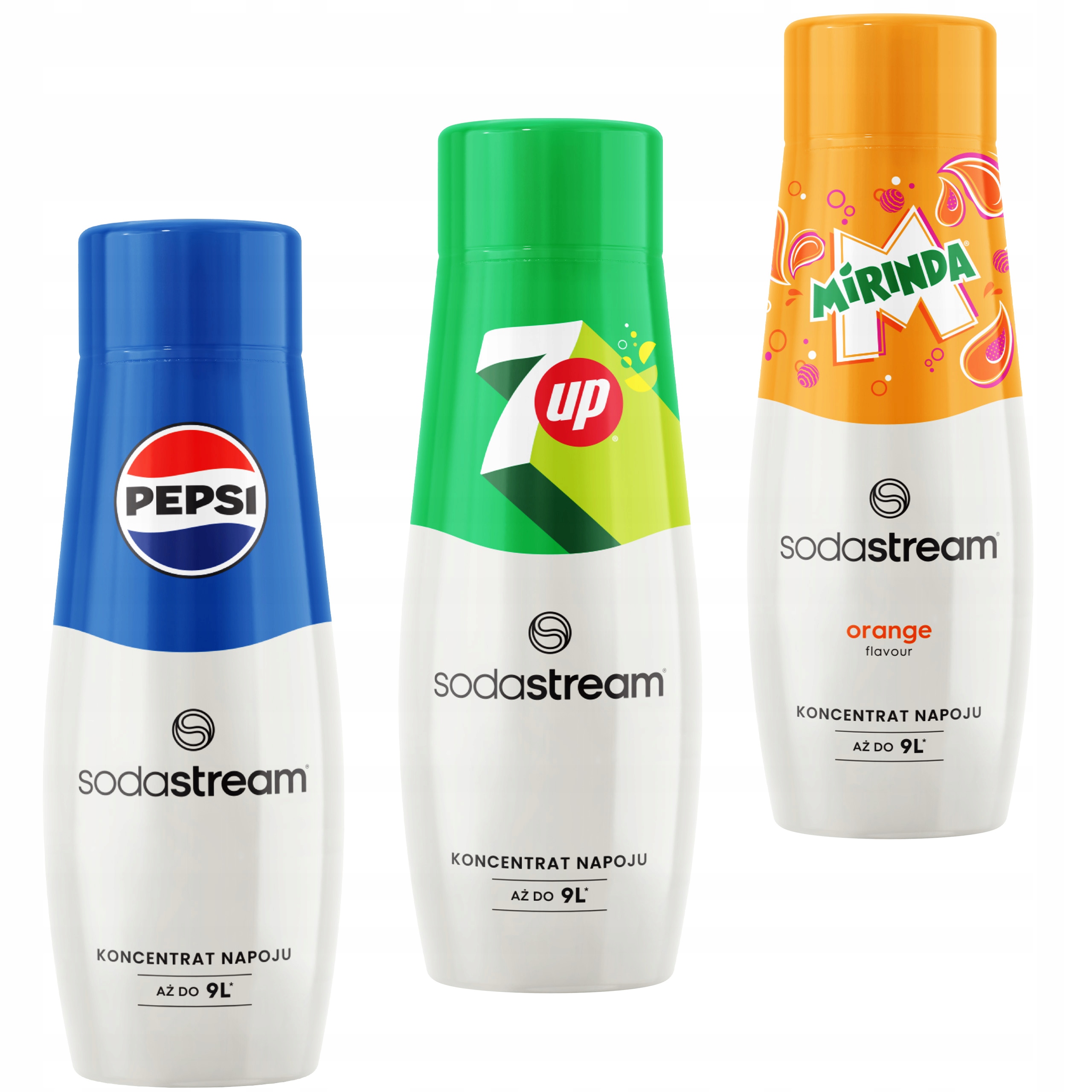 SODASTREAM Zestaw PEPSI + 7UP + MIRINDA
