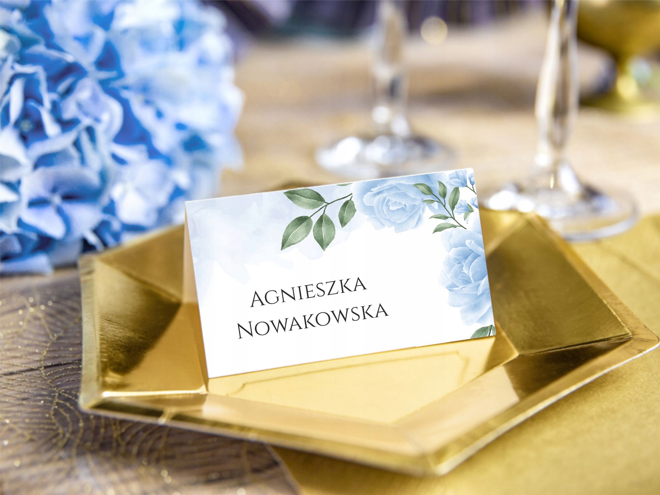 Winietki na stół CHRZEST ŚWIĘTY personalizacja gości Kolor dominujący wielokolorowy