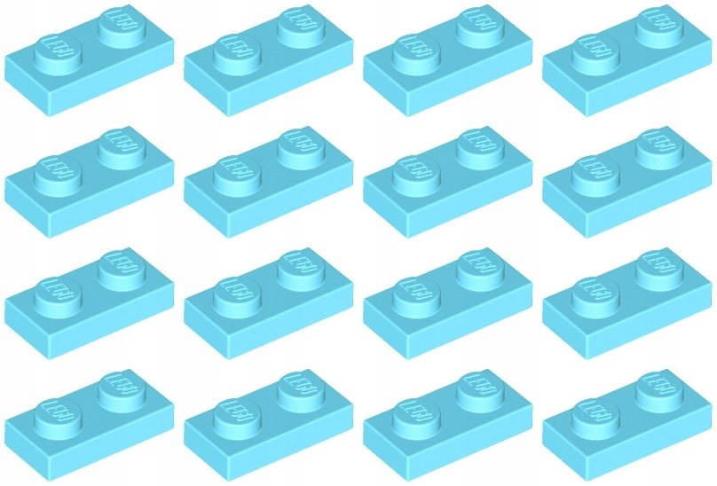 

Lego 3023 Płytka 1x2 lazurowa śr Nowa (6g) 16 szt.