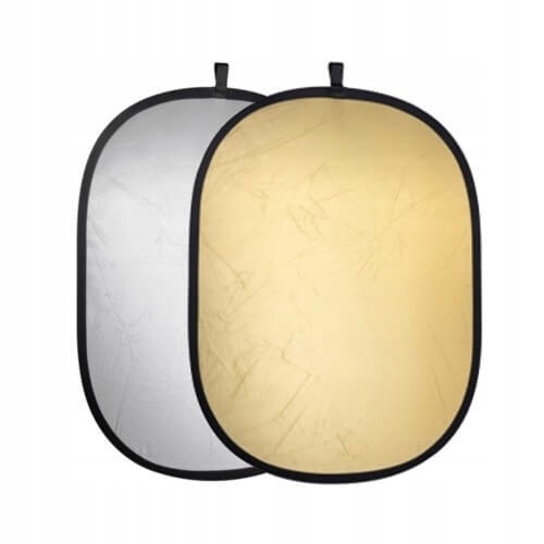 BLENDA 2w1 OWALNA 90x120CM POKROWIEC GOLD SILVER