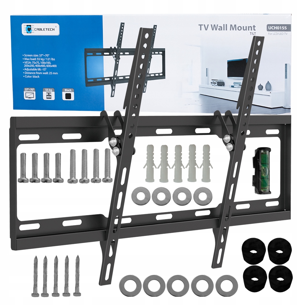 Držák na televizor UCH0155 Výklopný Slim Univerzální 37-70" 55KG Silný Velký
