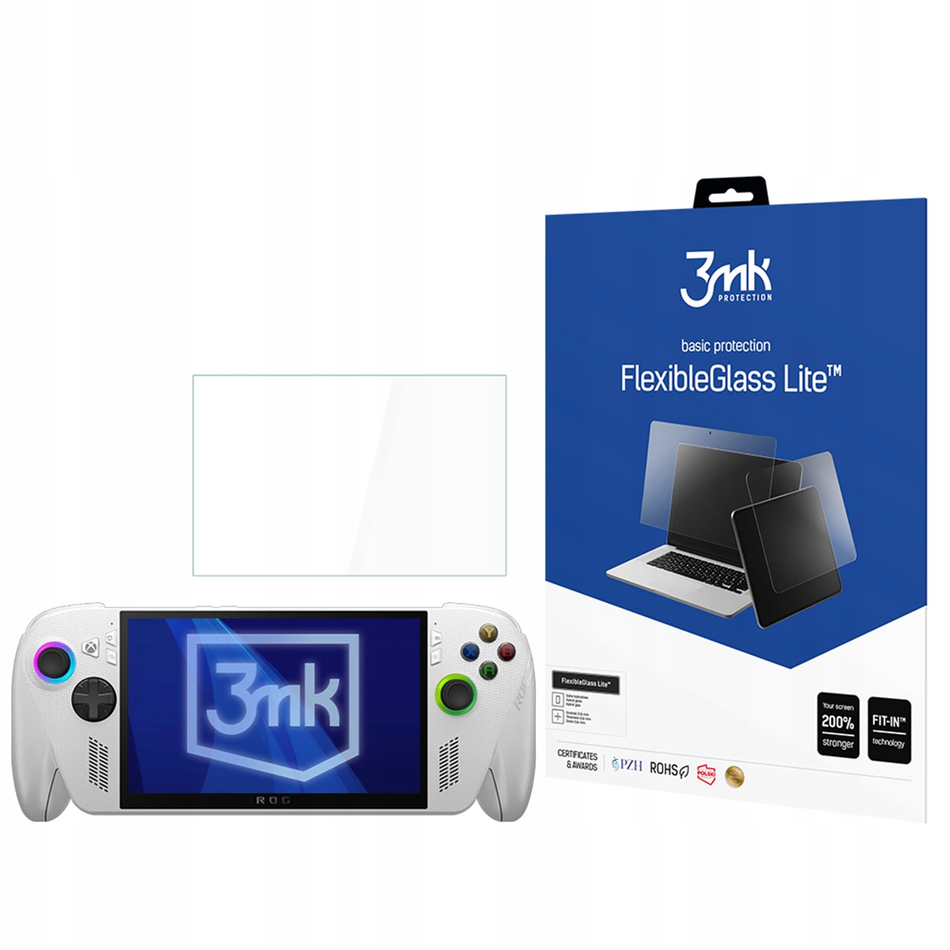Szkło na ekran konsoli do ROG Xbox Ally / Ally X - 3mk FlexibleGlass Lite