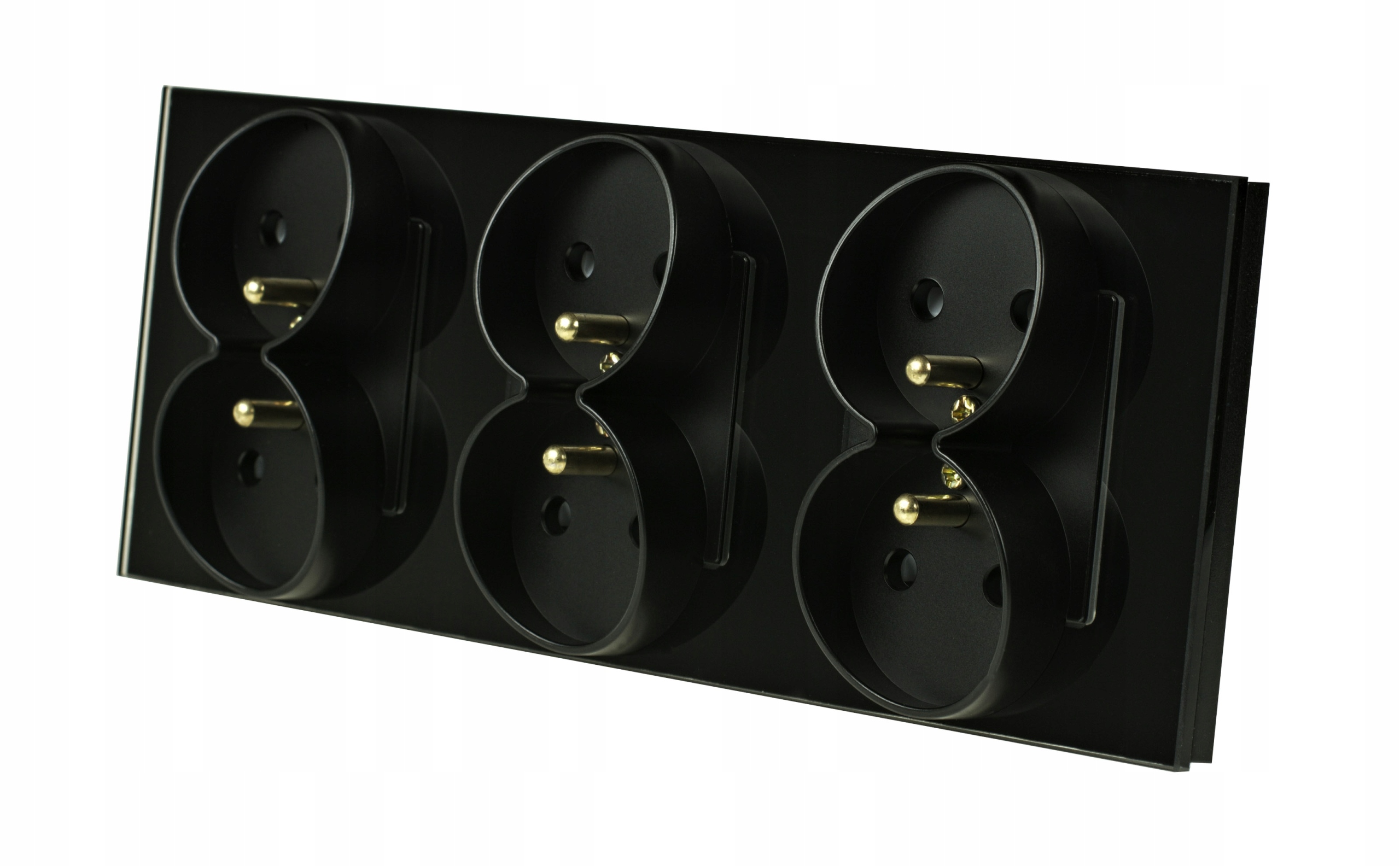 GNIAZDO GNIAZDKO SZKLANE SZKŁO POTRÓJNE CZARNE