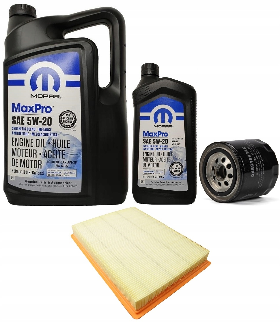 MOPAR 5W20 6L + FILTRY JEEP WK / WH 4,7 08-09