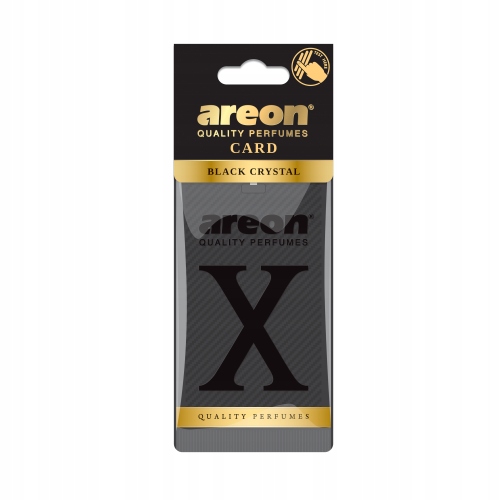 Zapach samochodowy zawieszka listek Areon X Card Black Crystal