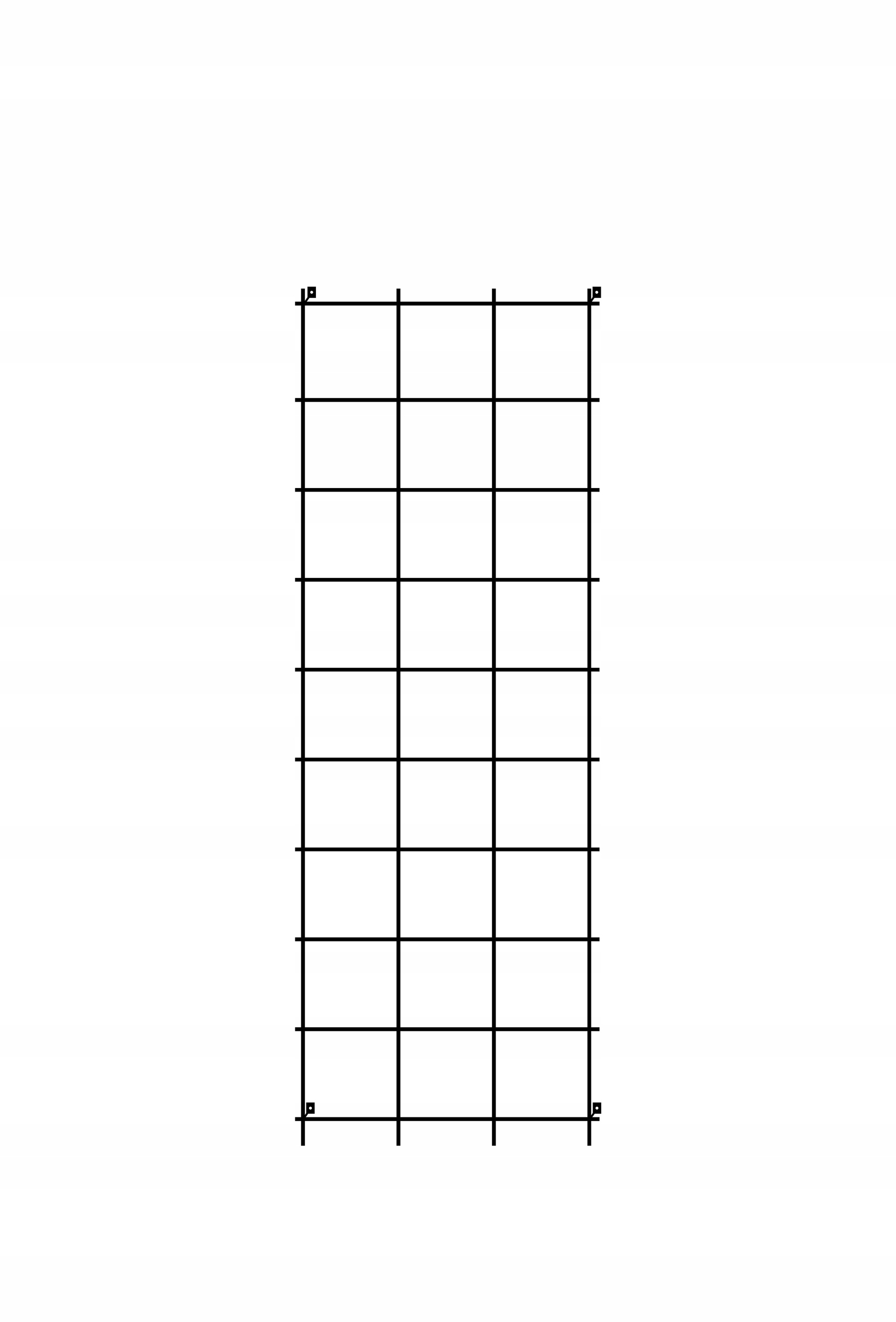 

Krata ścienna +4 mocowania 50x150cm czarny mat