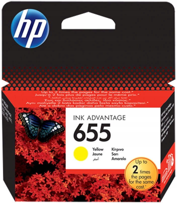 Hp Tusz nr 655 CZ112AE yellow