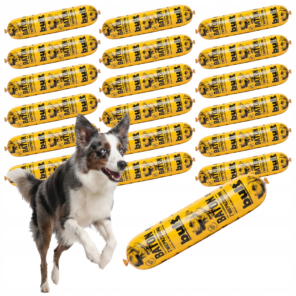 Levně Krmivo Pro Psa Vlhké Krmivo Vepřová Tyčinka 80% Masa 20x900 g Bult