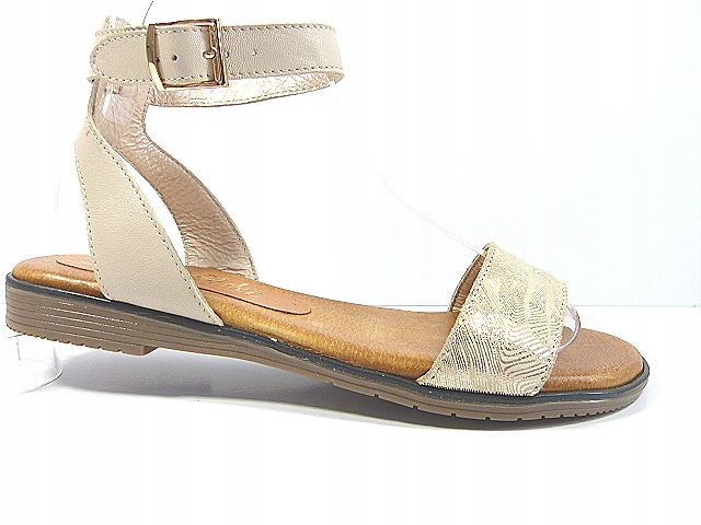 Dámské ploché kožené sandály, měkké, pohodlné, ploché J.w 37