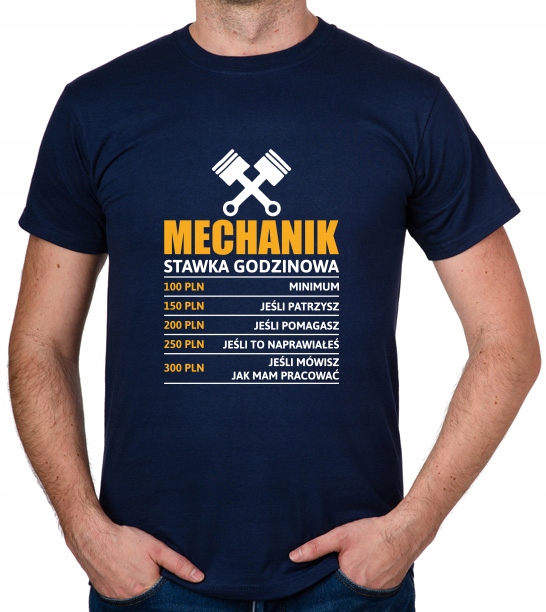 

koszulka Mechanik stawka godzinowa prezent