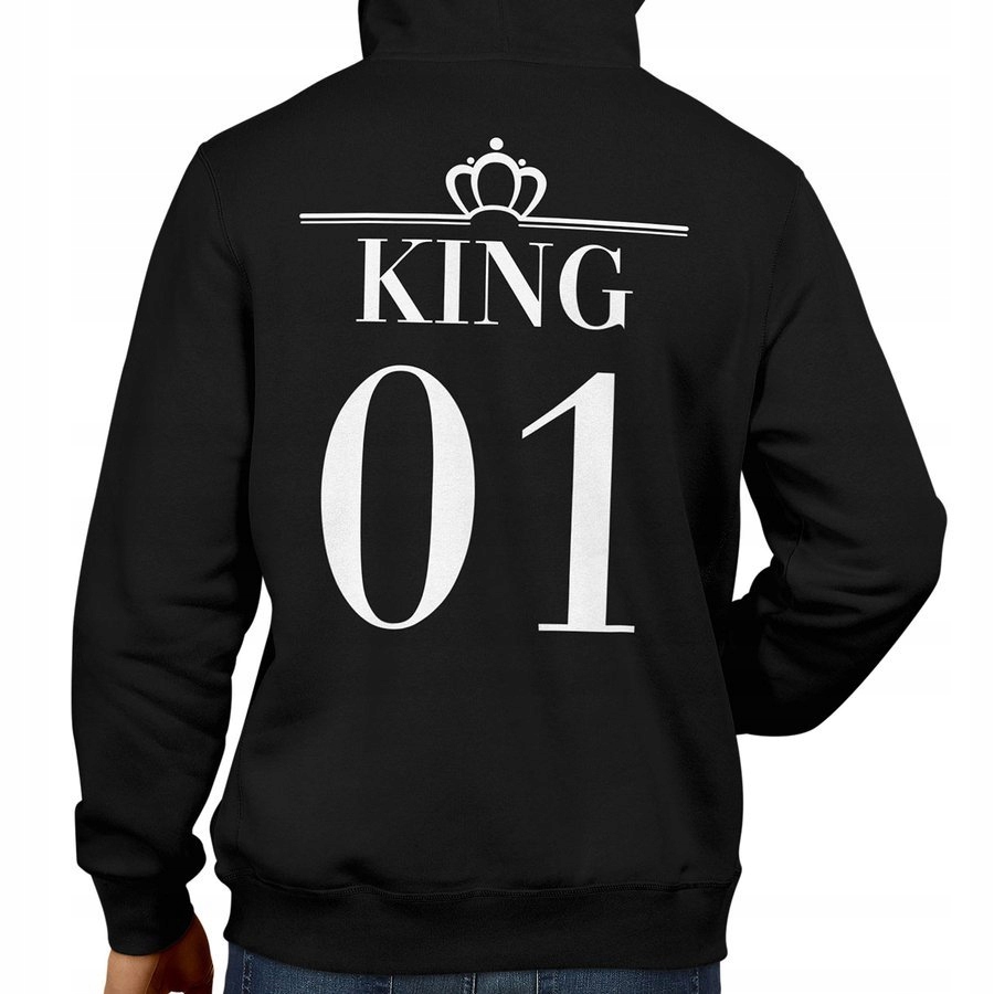 

Bluza na prezent dla niego - King, czarna XL