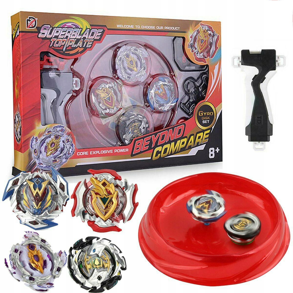 

4 Szt Bączek Wirujący Burst Beyblade Dysk Spinner