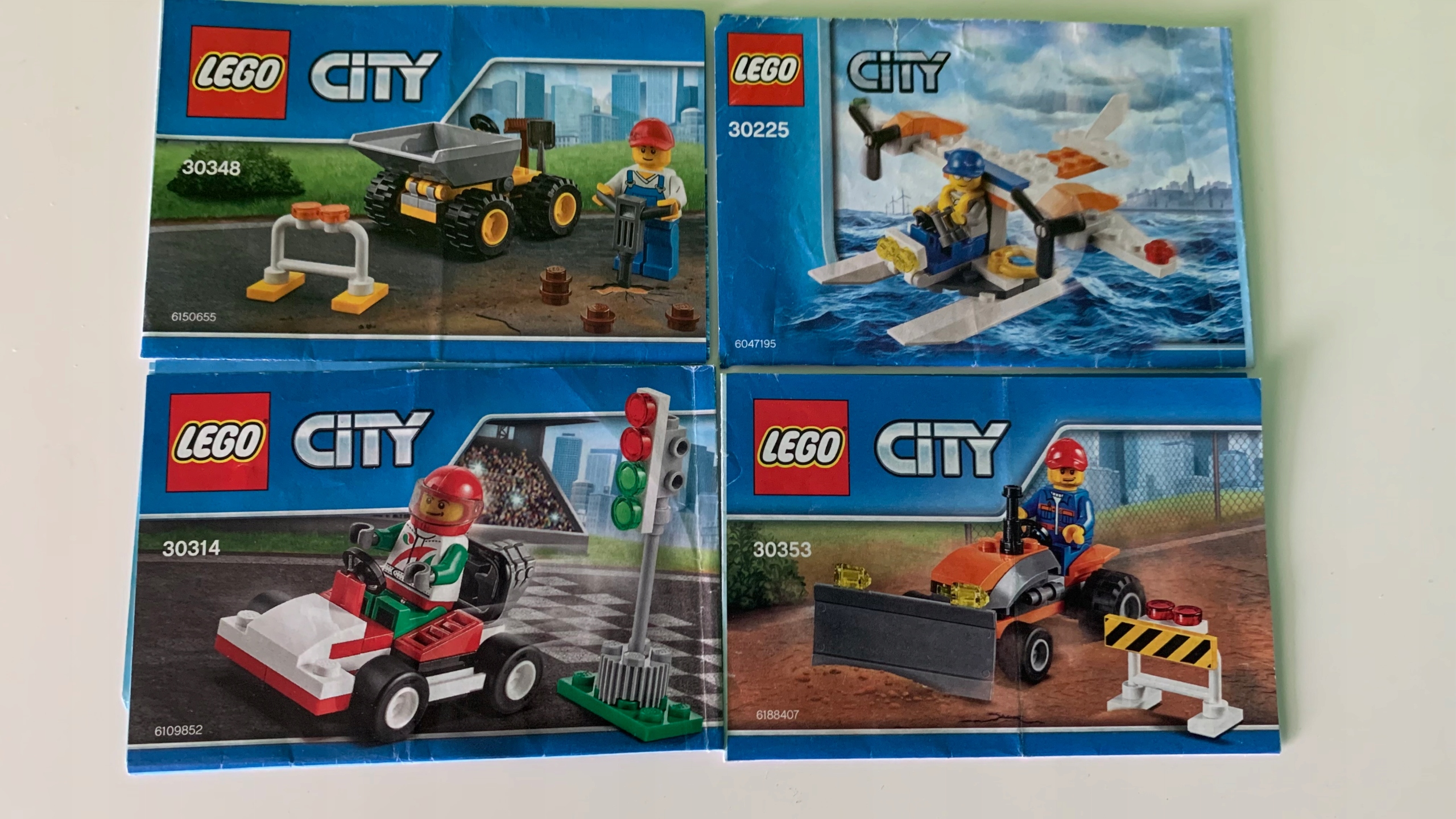 LEGO CITY INSTRUKCJE 30348 30225 30314 30353