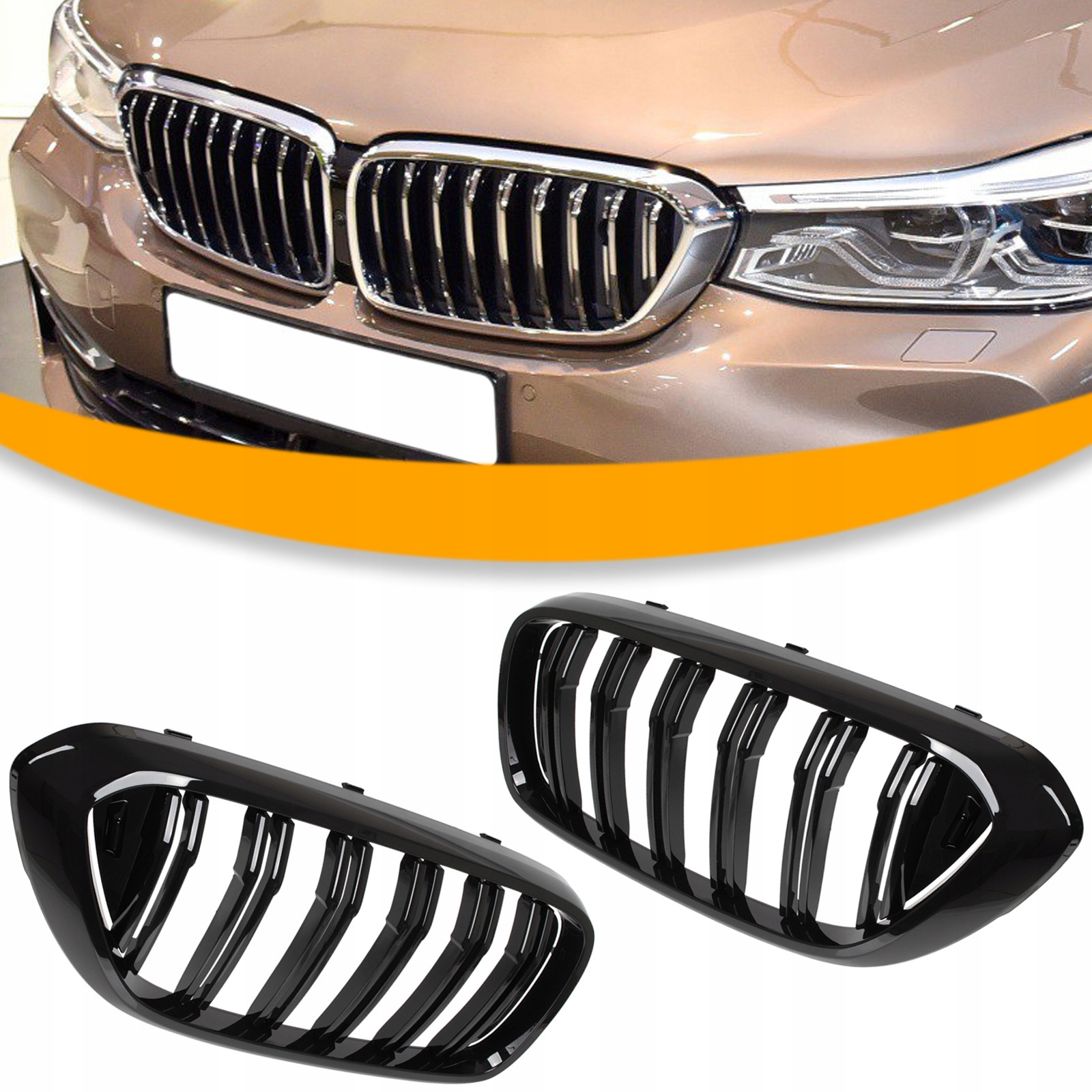 Bmw 6 G32 Gt Před Lift Atrapa Ledviny Gril Černý Lesk M Balíček