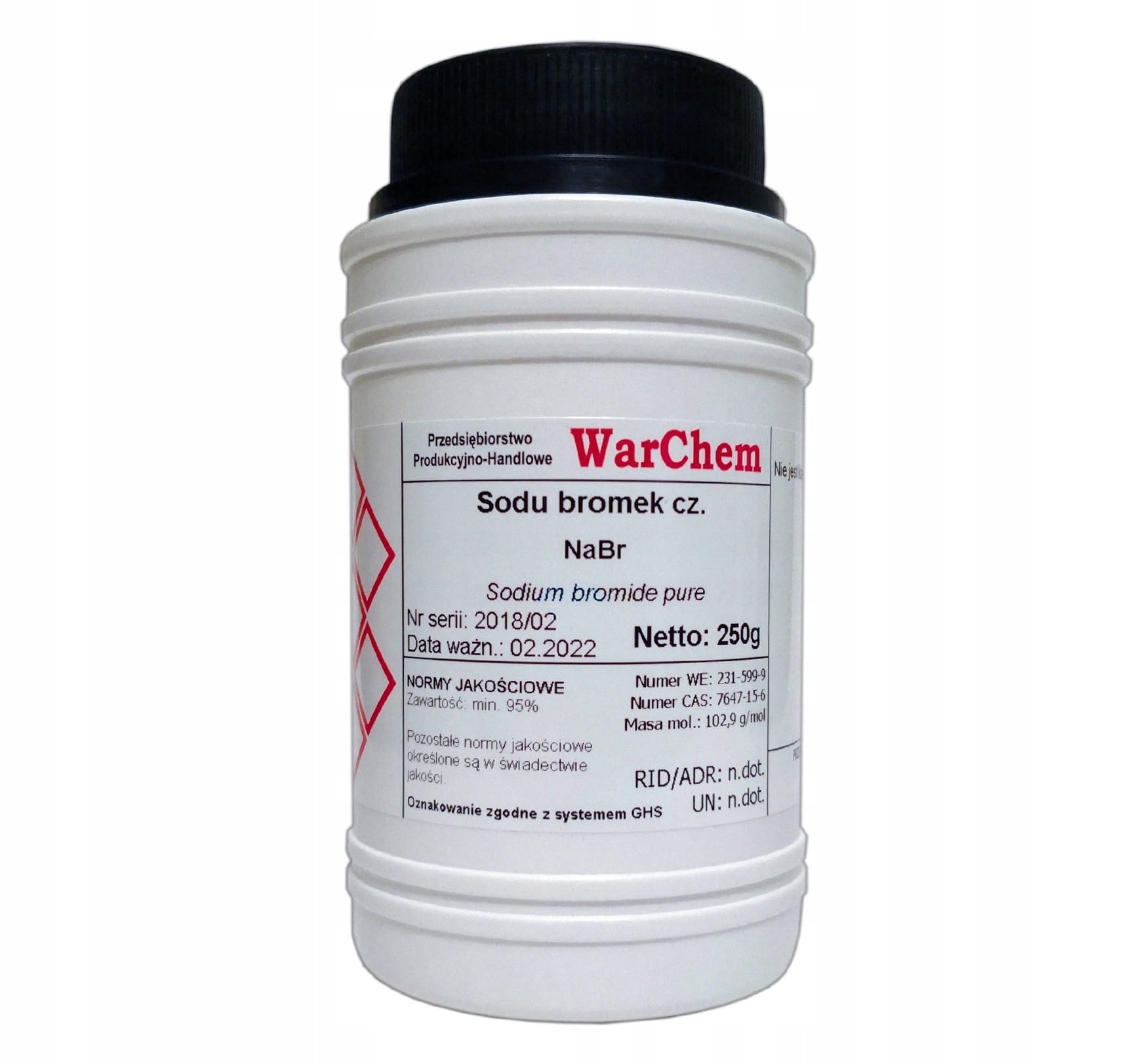 

Bromek Sodu 250g Warchem [54355]