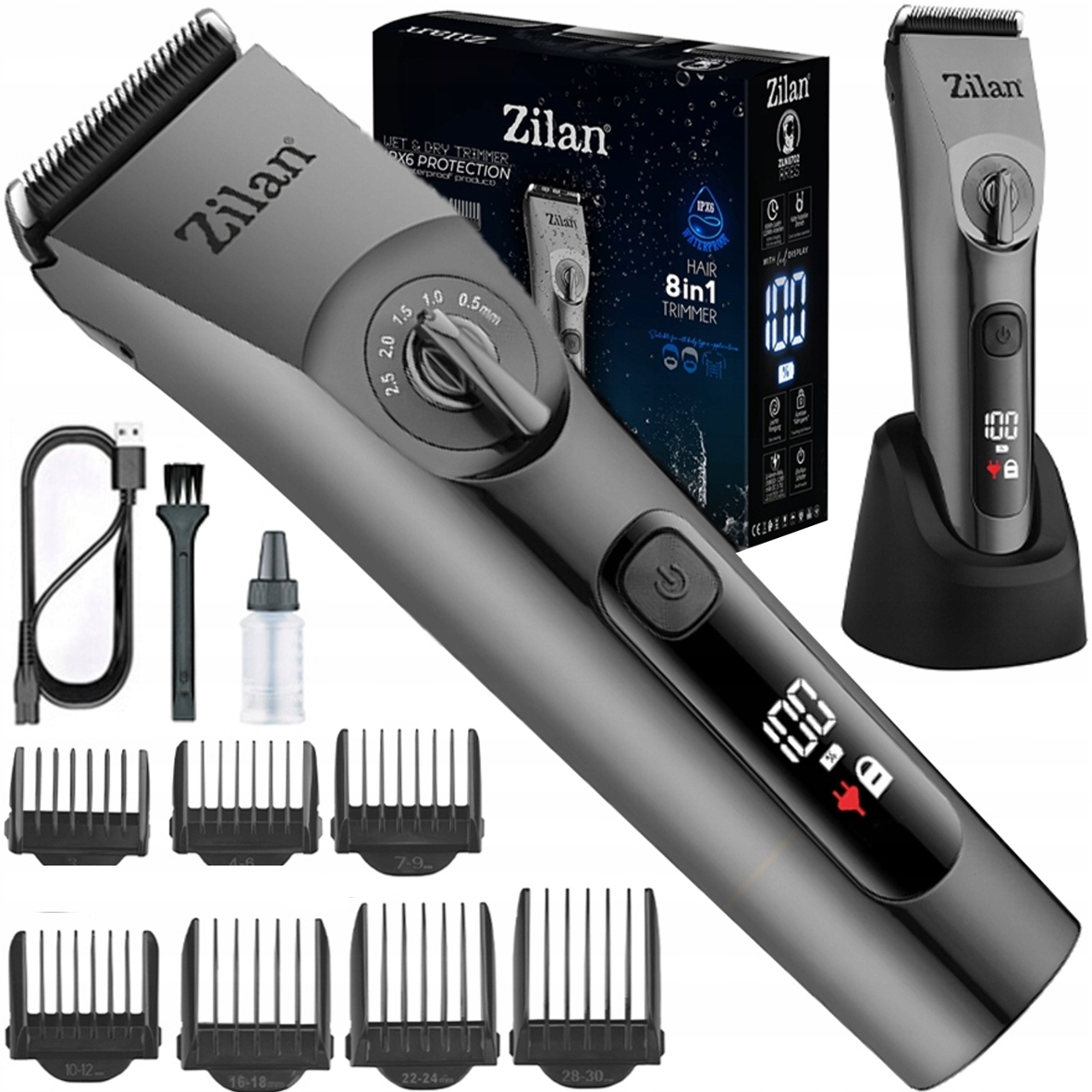 Uniwersalny Trymer Do Brody Ciała Bezprzewodowy Wodoodporny 8IN1