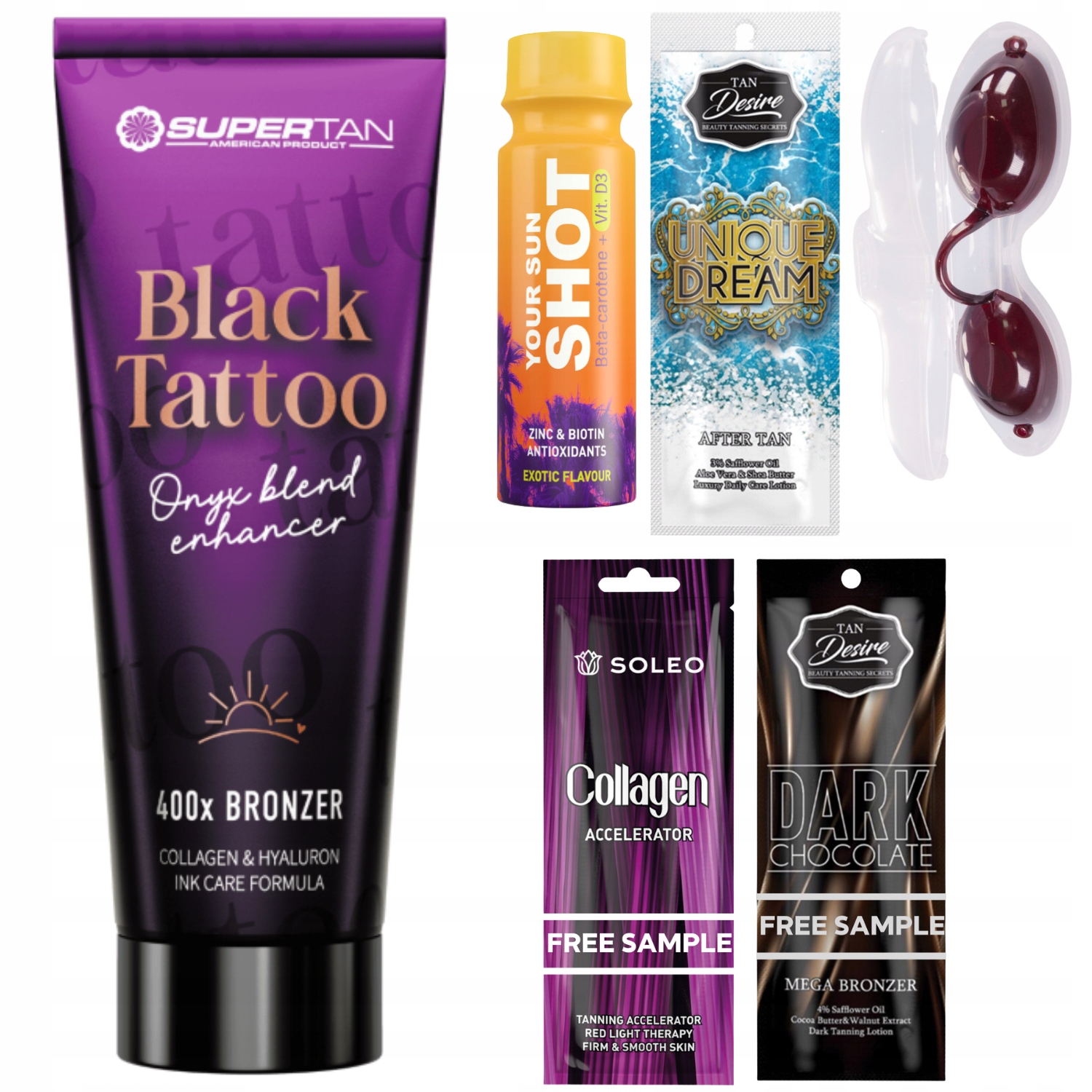 Supertan Black Tattoo Intenzivní bronzer na opalování 200 Ml