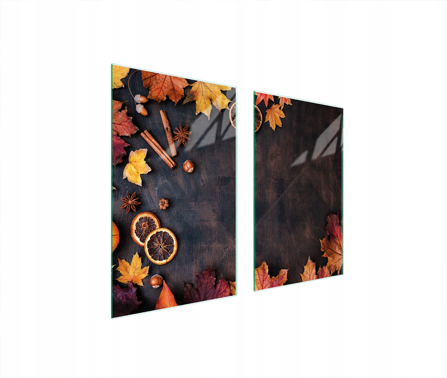 Skleněná Ochranná Deska Na Sporák 75x52 Listy Tvrzené Sklo