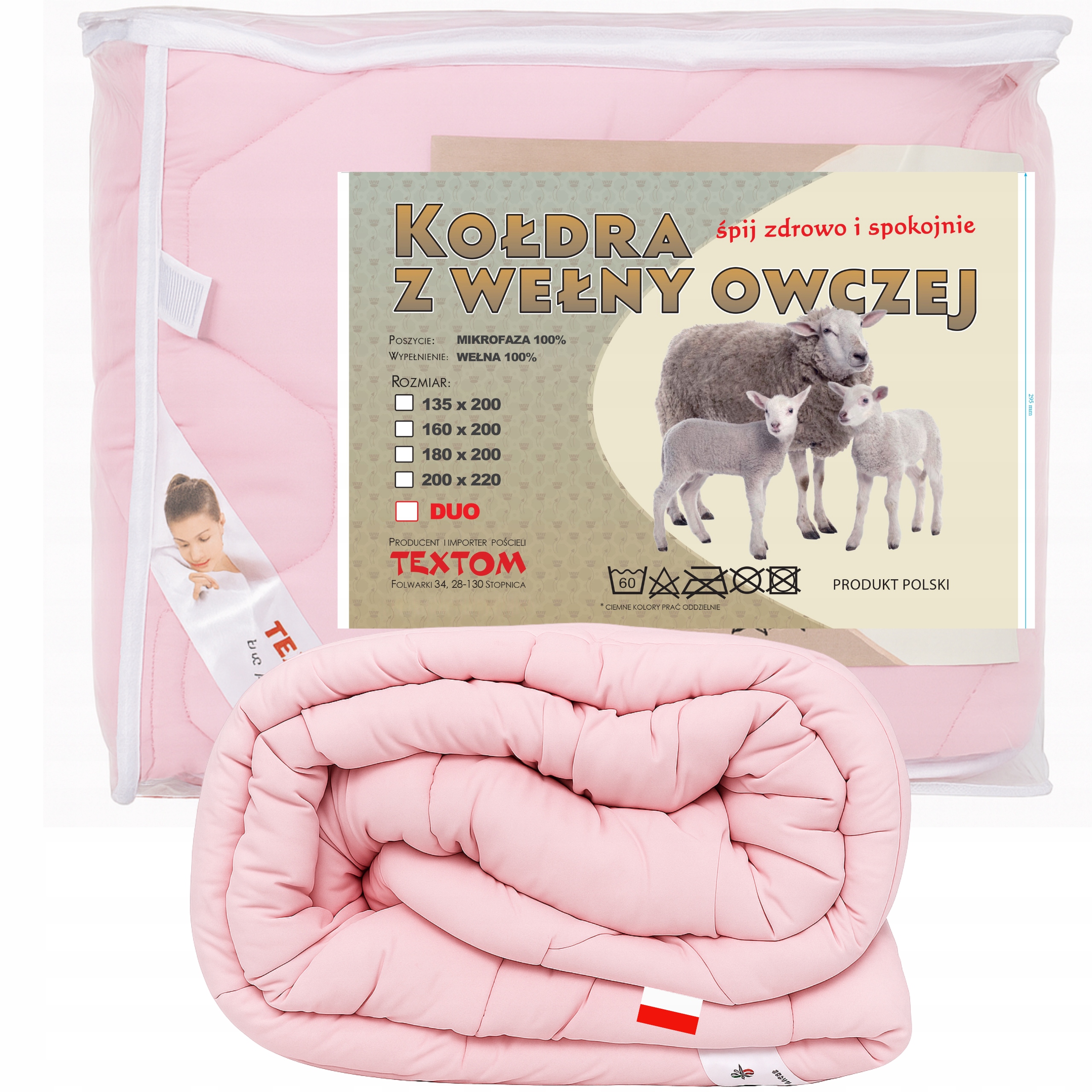 Přikrývka z ovčí vlny 200 x 220 cm Zimní vlna Teplá Hrubá Měkká Ecru