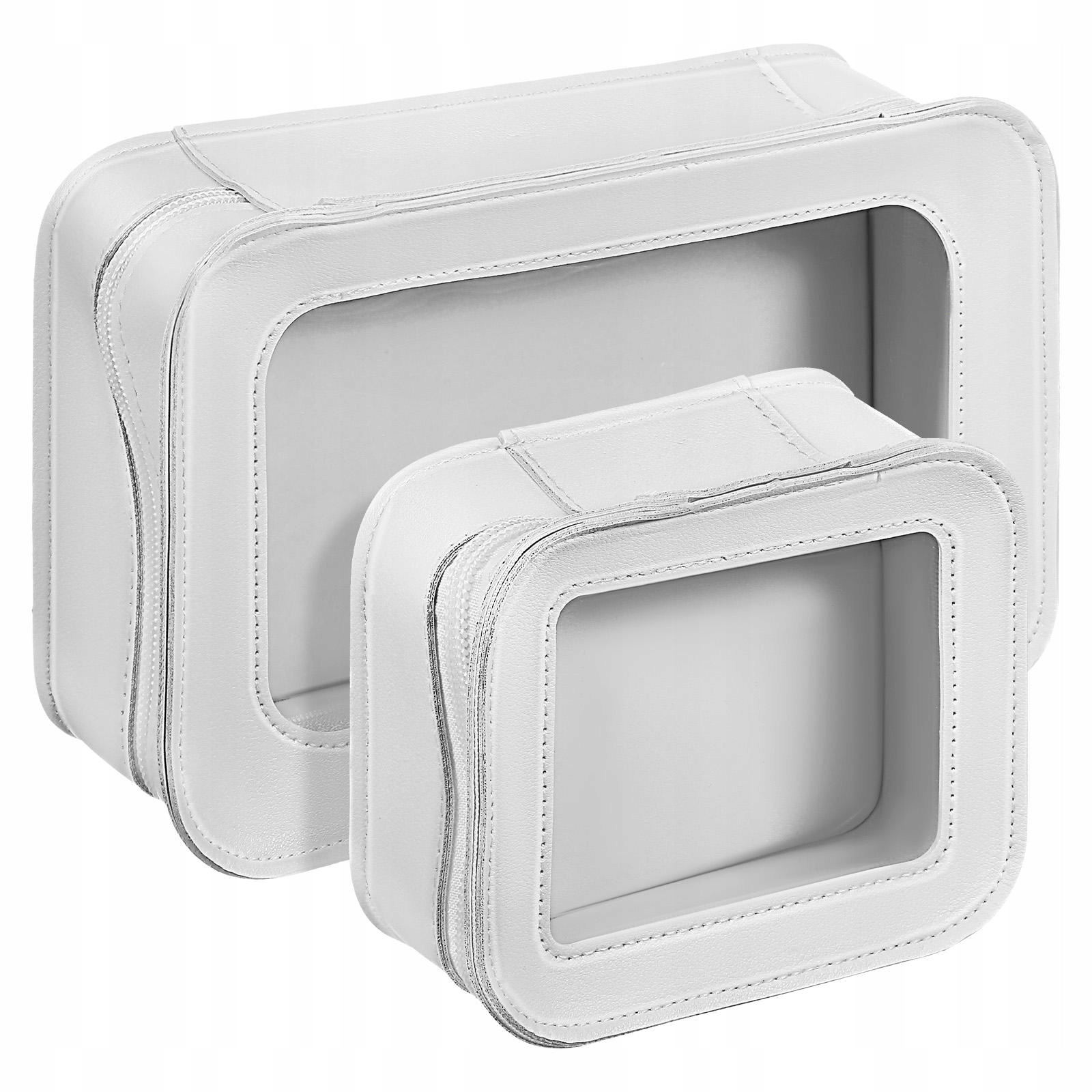 2 Szt. Kosmetyczka Do Torebki Przezroczysta Organizer Pvc