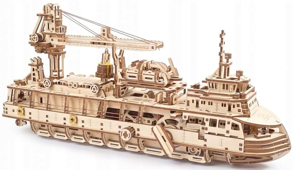 UGEARS Деревянная Модель Головоломка 3D-Исследовательское Судно