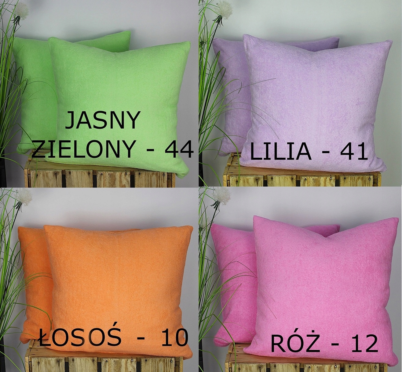 Poszewka frote 40x40 polska gruba Elitex frota Szerokość produktu 40 cm