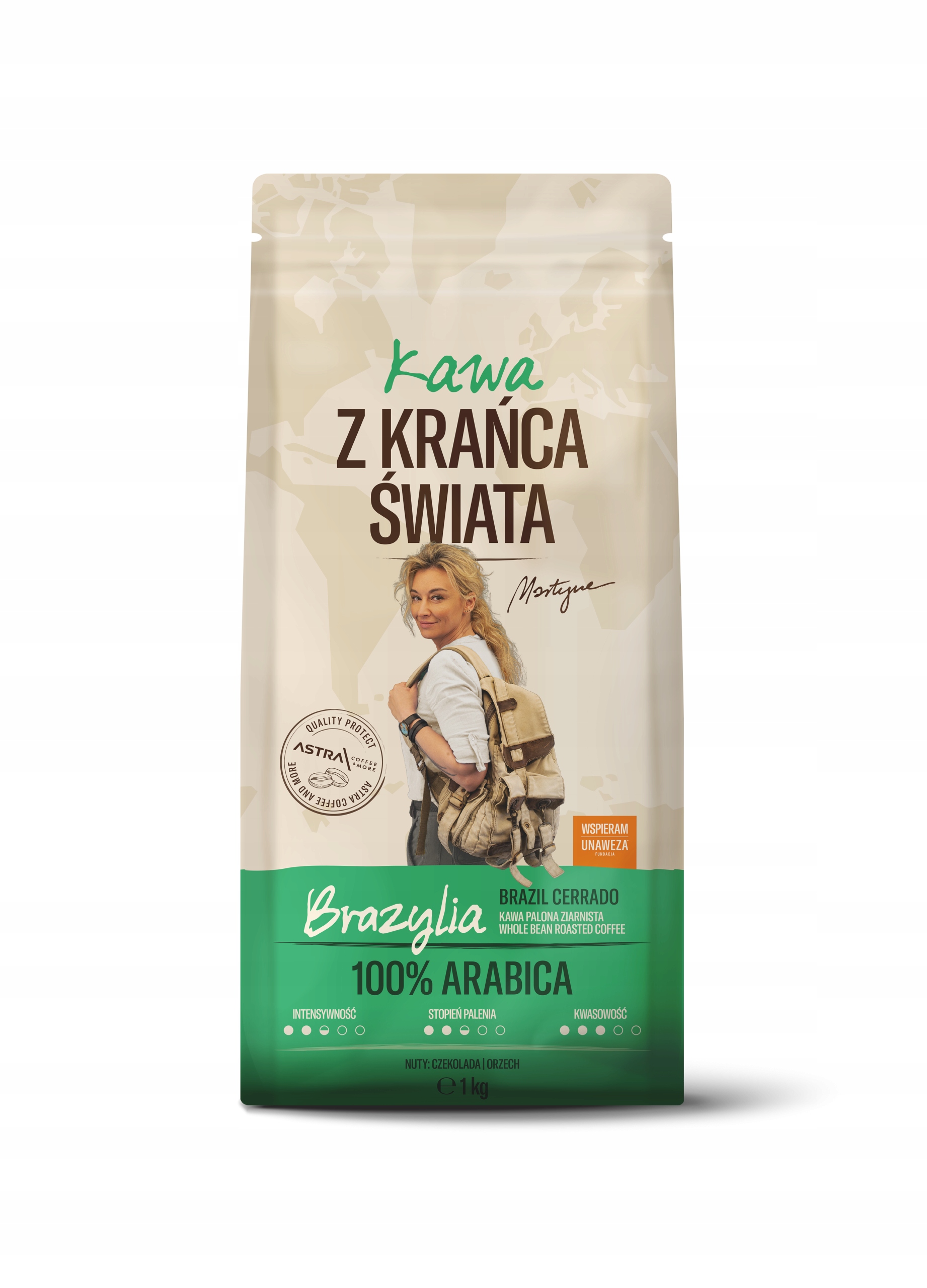 Levně Káva zrnková Arabica z konce světa Brazílie 1 kg Martyna Wojciechowska