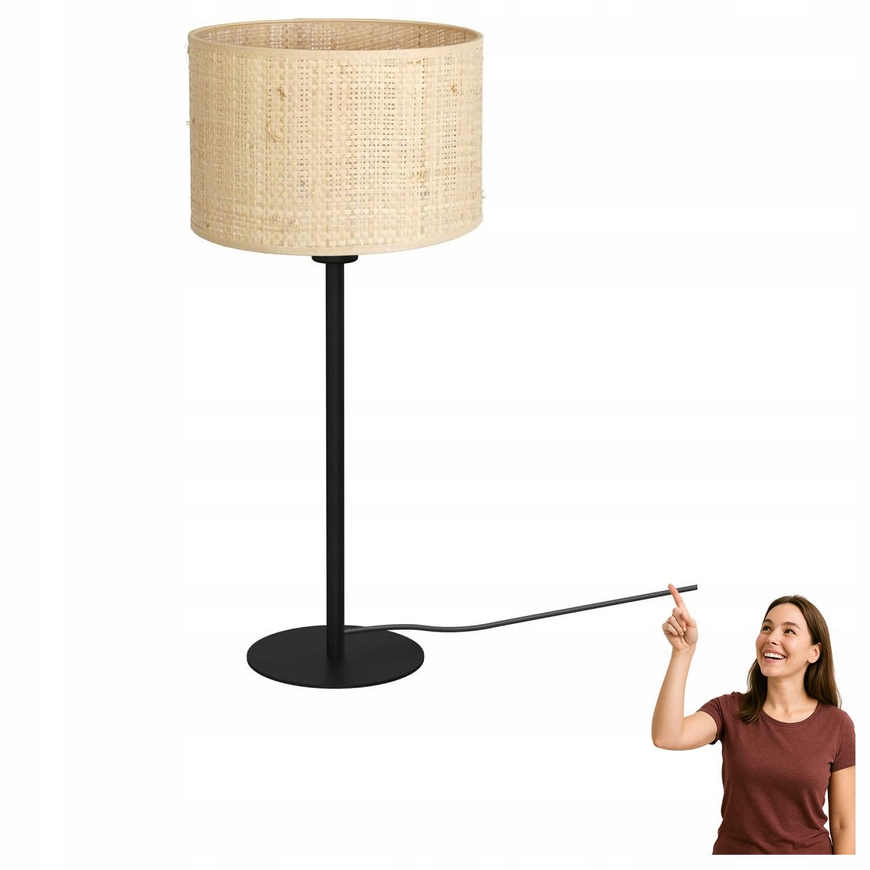Stolová lampa Rattan 5285 Luminex