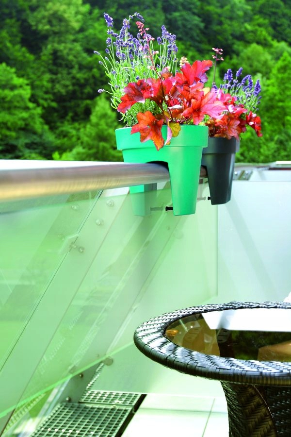 Doniczka na balustradę Lofly DLOFR400 | Limonka — 9