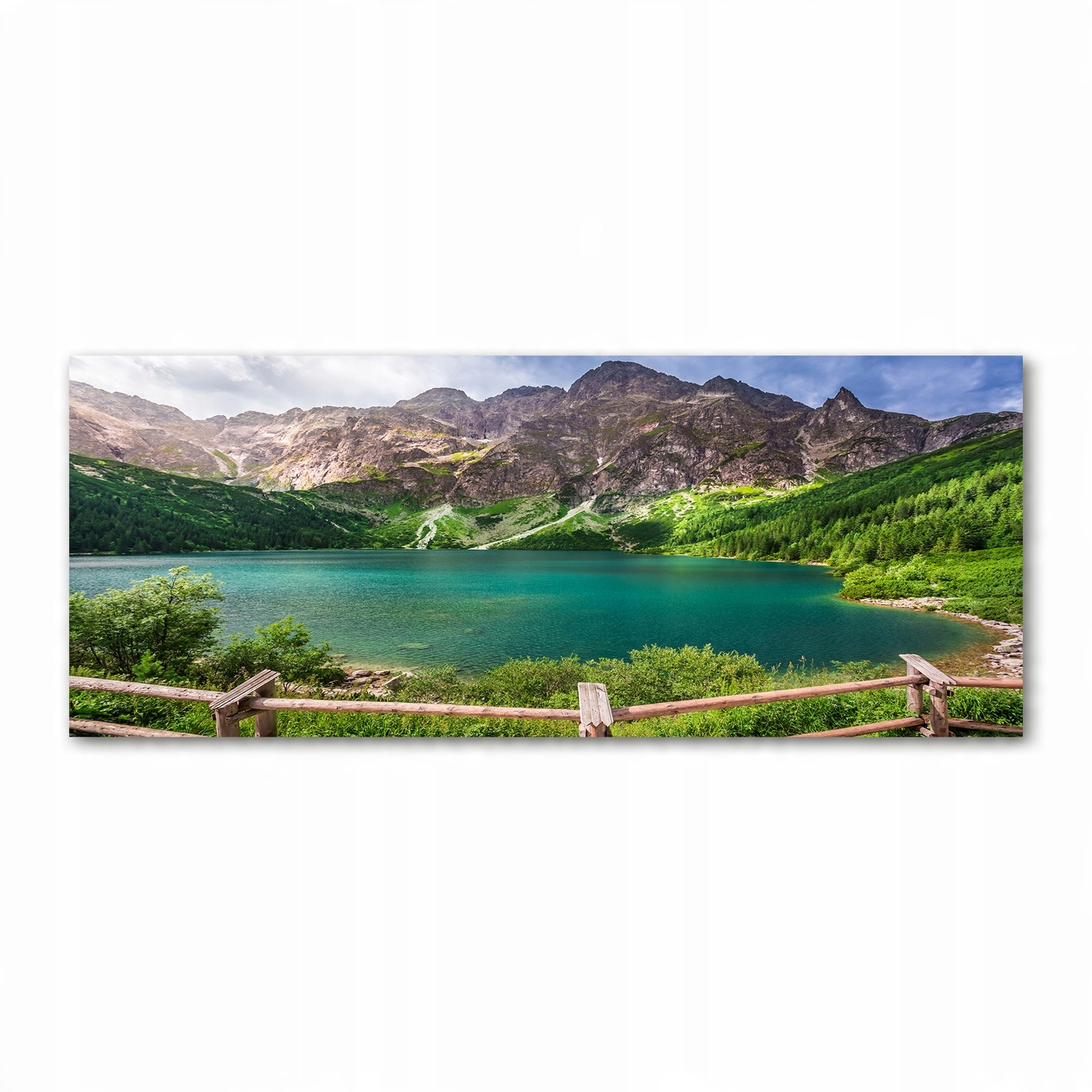 

Foto obraz szkło akryl Morskie oko Tatry 125x50 cm