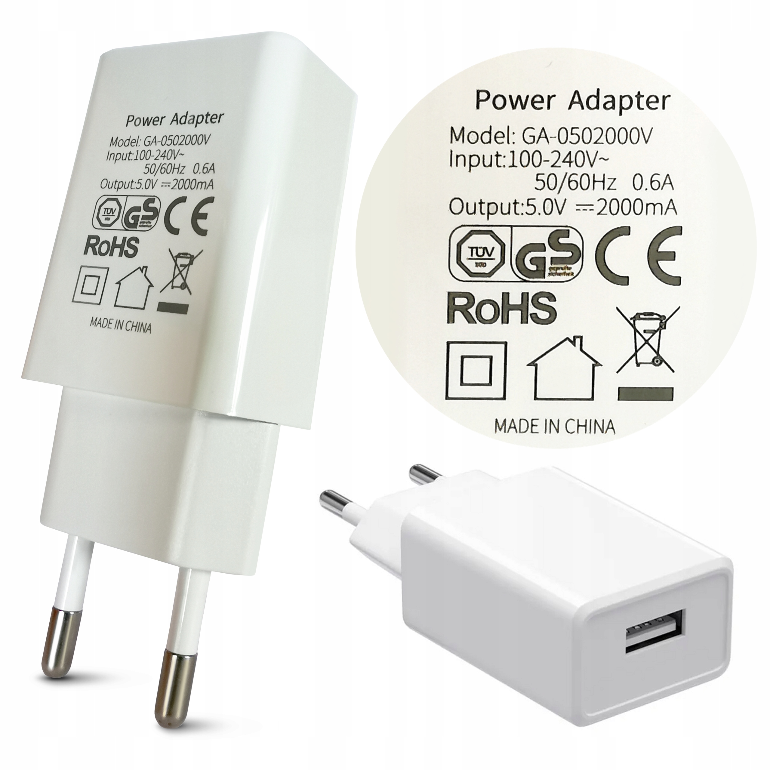 

Ładowarka Sieciowa Usb A Adapter Wtyczka 2A 5V 10W